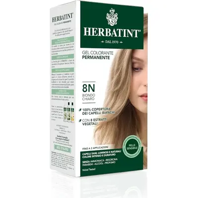 Permanent Coloring Gel 8N Light Blonde Herbatint 170ml