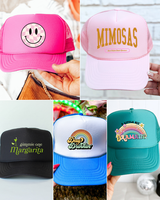 Design Your Own Trucker Hat- Pick Your Design + Hat Color On The LIVE