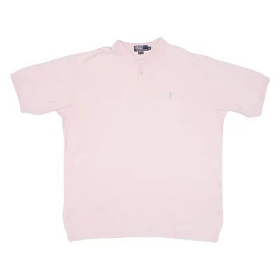 POLO RALPH LAUREN Mens Polo Shirt Pink XL
