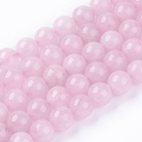 Natural White Jade Bead Strands