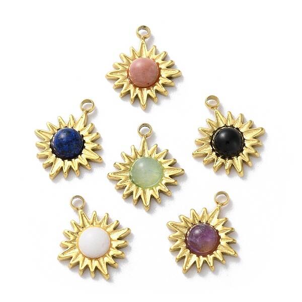 Natural Mixed Stone Charms