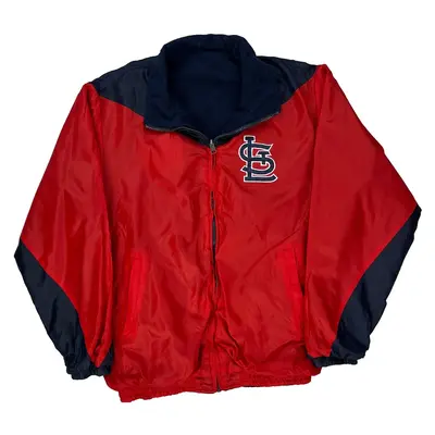 St. Louis Cardinals Mlb Reversible Jacket - Large Red Polyester