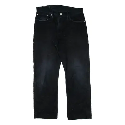 LEVI'S 514 Mens Corduroy Trousers Black Regular Straight W33 L28