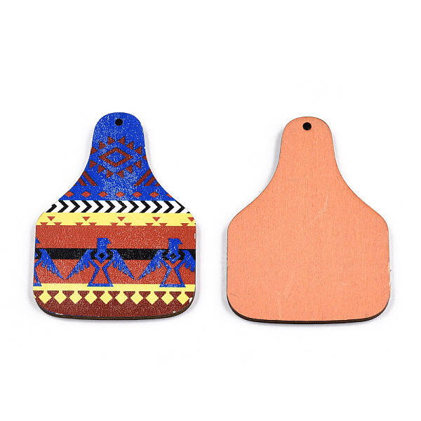 Single Face Printed Basswood Big Pendants