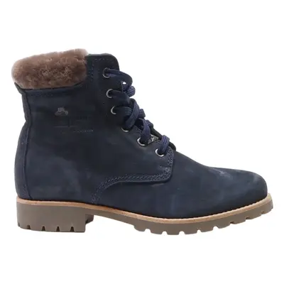 PANAMA JACK Lace-Up Boots Blue Suede Womens UK 5