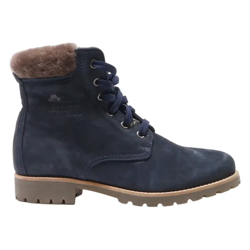 PANAMA JACK Lace-Up Boots Blue Suede Womens UK 5