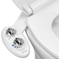 LUXE Bidet NEO 185 - Self-Cleaning, Dual Nozzle, Non-Electric Bidet Attachment for Toilet Seat, Adjustable Water Pressure, Re...