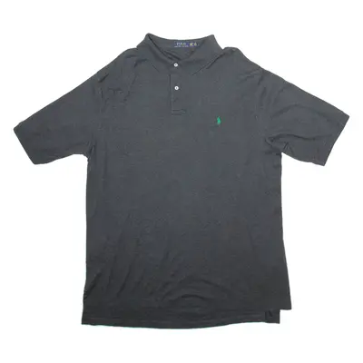POLO RALPH LAUREN Mens Polo Shirt Grey Short Sleeve 2XL