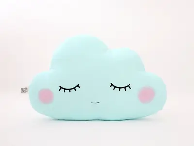 Cloud Pillow (9 colors) with Pink Cheeks