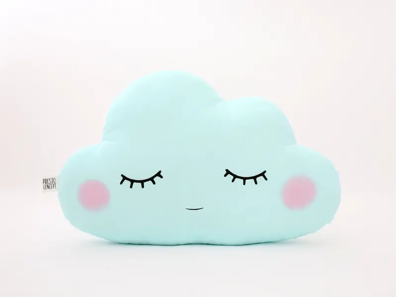 Cloud Pillow (9 colors) with Pink Cheeks