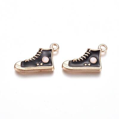Light Gold Plated Alloy Enamel Pendants