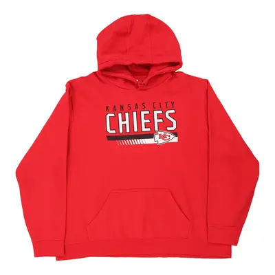 Kansas City Chiefs Nfl Team Apparel Hoodie - 2XL Red Cotton Blend