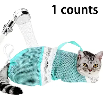 Adjustable Cat Bathing Bag, Multipurpose Grooming Bag for Easy and Safe Cat Bathing, Pet Bathing Supplies, Dog & Cat Grooming...