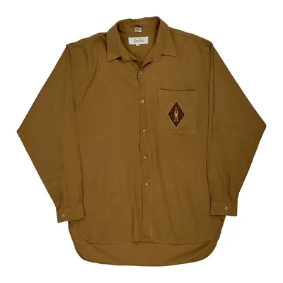 Ban Hao Shirt - Large Brown Polyester Blend