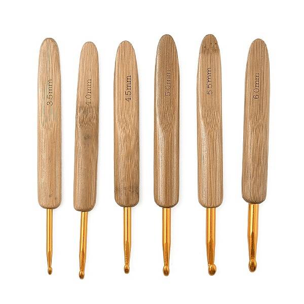 6Pcs 6 Styles Iron Crochet Hooks