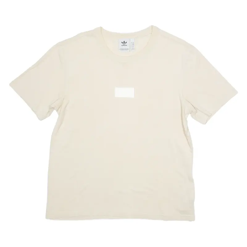 ADIDAS ORIGINALS Mens T-Shirt Beige M