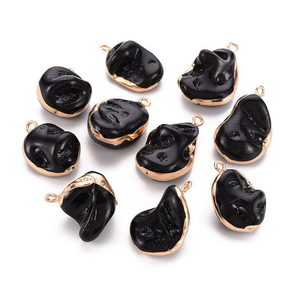 Electroplate Freshwater Shell Pendants