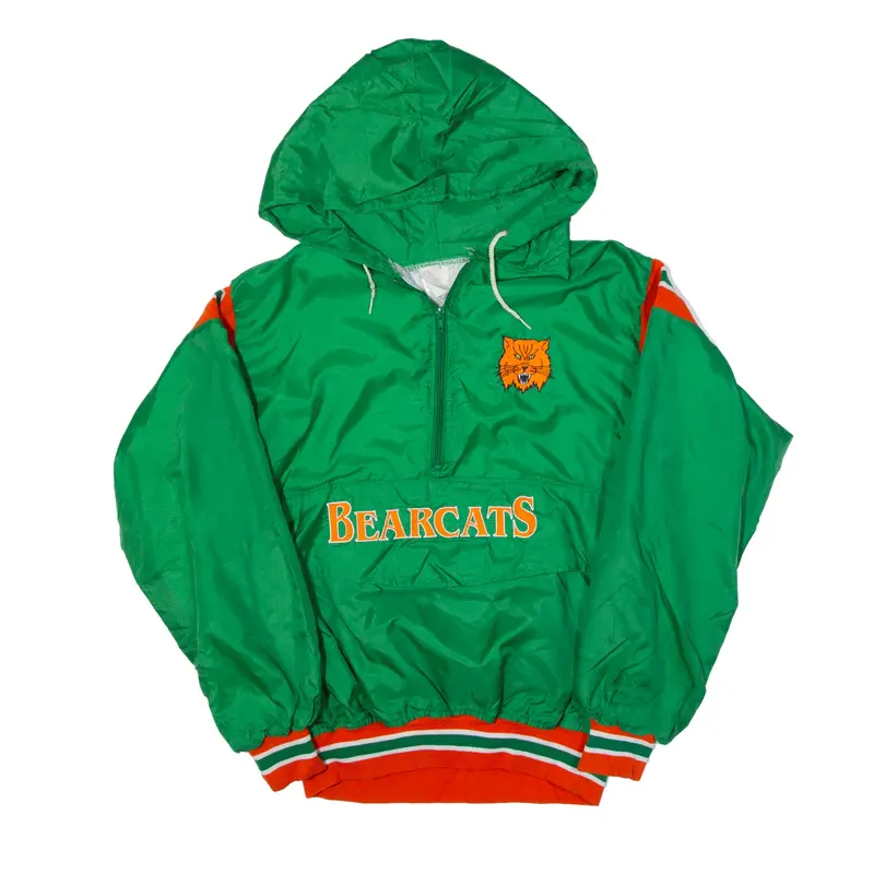 SPORT SHOP Bearcats Wheeler Swim Team Pullover Jacket Green Nylon Mens S