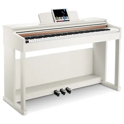 Donner DDP-100 Weighted Digital Piano - White / Piano