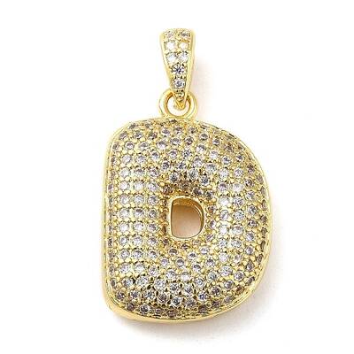 Brass Micro Pave Cubic Zirconia Pendants