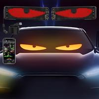 USB-Powered LED Car Neon Accent Lights with Eye Pattern -1PCS Non-Waterproof Flexible Neon Decorative Strips for Vehicles, LE...