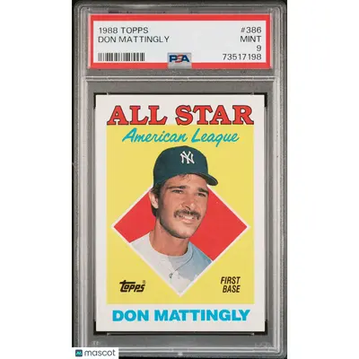 Don Mattingly PSA 1988 Topps Baseball #386 9 73517198