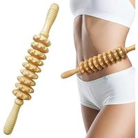 Summer Comfort Manual Wooden Roller Massager , Muscle Release Roller, Manual Massage Tool for Fascia Cellulite, Lightweight B...