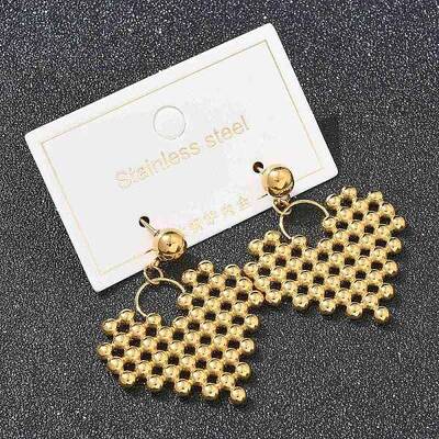 Ion Plating(IP) 304 Stainless Steel Stud Earrings for Women