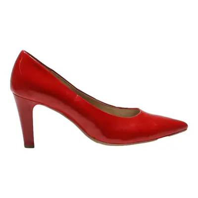 GABOR Pump Heels Red Leather Womens UK 6.5