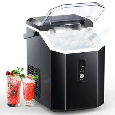 COWSAR Nugget Ice Maker, Countertop Ice Maker Nugget, Portable Ice Machine with Self-Cleaning, 34Lbs/Day, Ice Makers Countert...