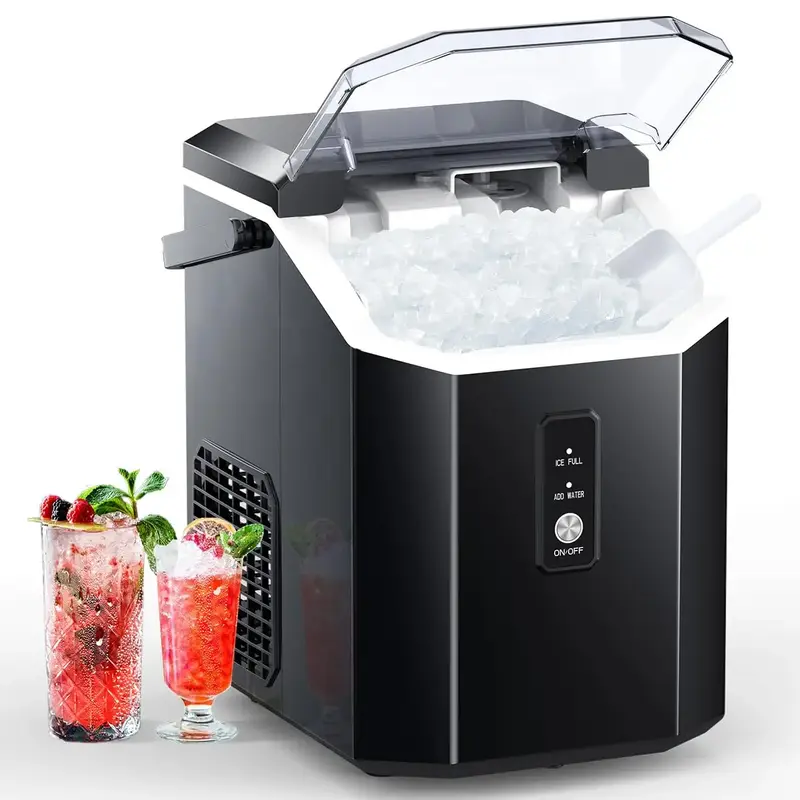 COWSAR Nugget Ice Maker, Countertop Ice Maker Nugget, Portable Ice Machine with Self-Cleaning, 34Lbs/Day, Ice Makers Countert...