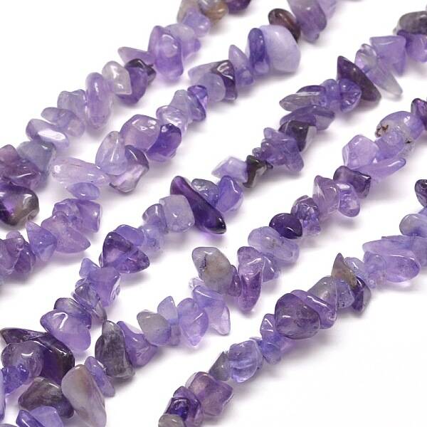 Natural Amethyst Chip Bead Strands