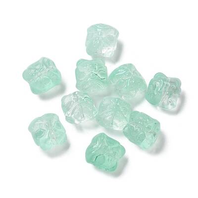 Baking Painted Transparent Glass Beads