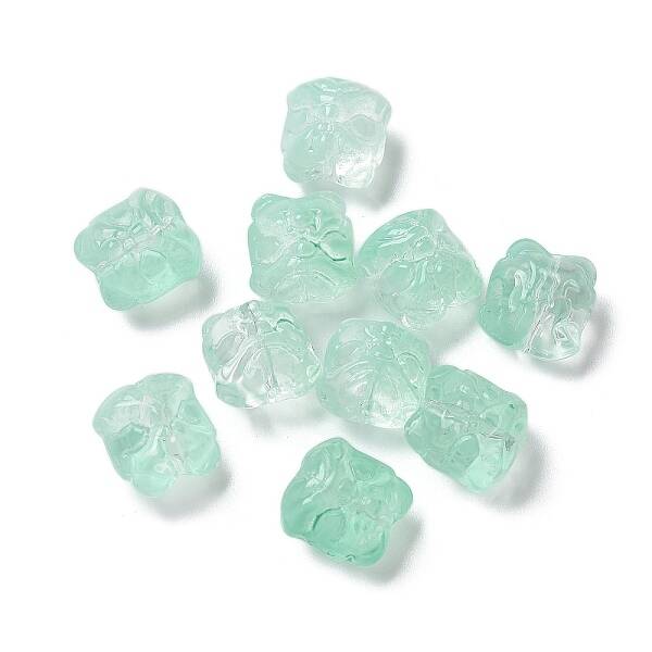 Baking Painted Transparent Glass Beads