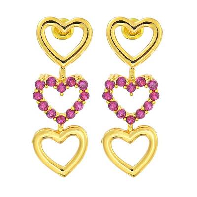 Rack Plating Brass Micro Pave Cubic Zirconia Stud Earrings