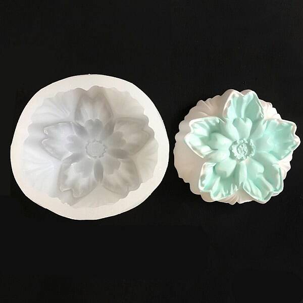 Cherry Blossom Flower Shaped DIY Candle Silicone Molds