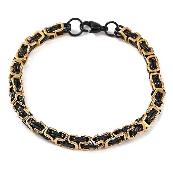 201 Stainless Steel Byzantine Chain Bracelets