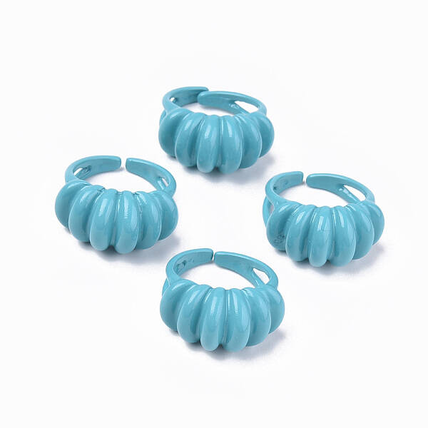 Spray Painted Alloy Cuff Rings