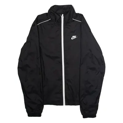 NIKE Mens Windbreaker Jacket Black S