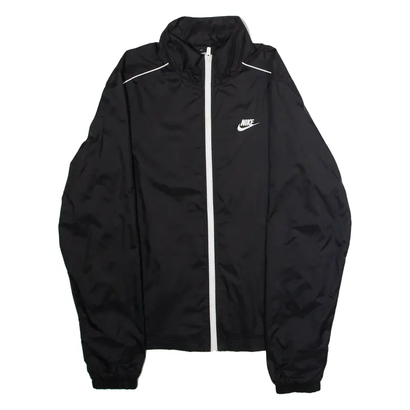 NIKE Mens Windbreaker Jacket Black S