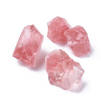 Cherry Quartz Glass Beads