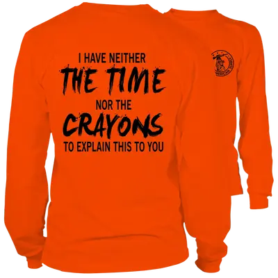 Crayons - Long Sleeve Hi-Vis Safety Yellow Shirt