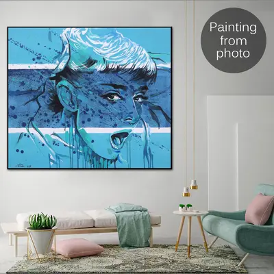 Custom Paintings from Photo Original Figurative Art Original Woman Oil Painting Hand Painted Art Wall Decor | PAINTING FROM P...
