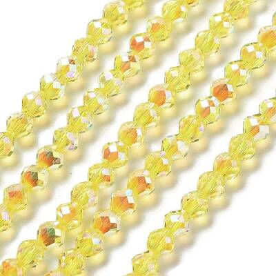 Electroplate Glass Beads Strands