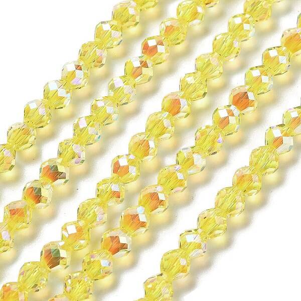 Electroplate Glass Beads Strands