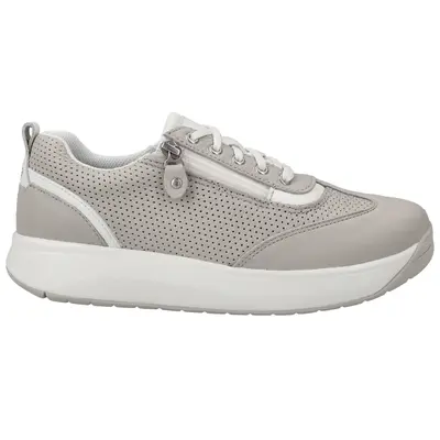 Joya Laura Full Grain Leather Women's Lace Up Shoes - Light Beige - Size:US 7 Women