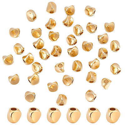 50Pcs Brass Spacer Beads