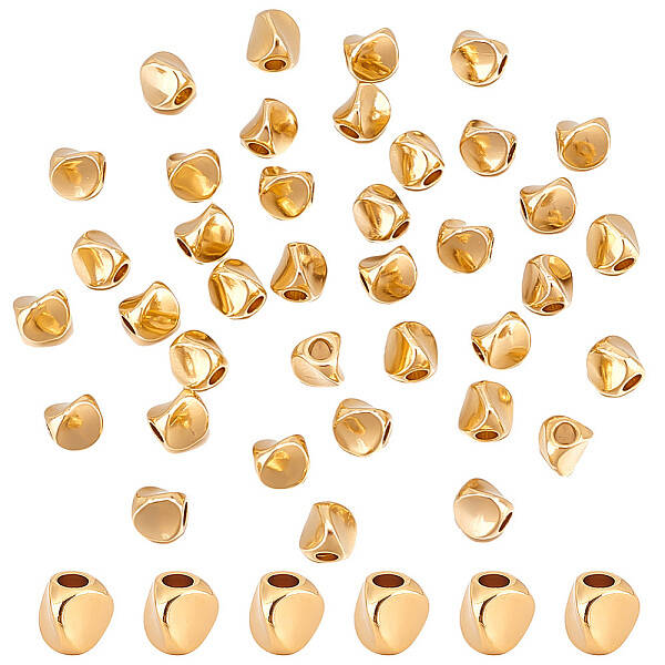 50Pcs Brass Spacer Beads