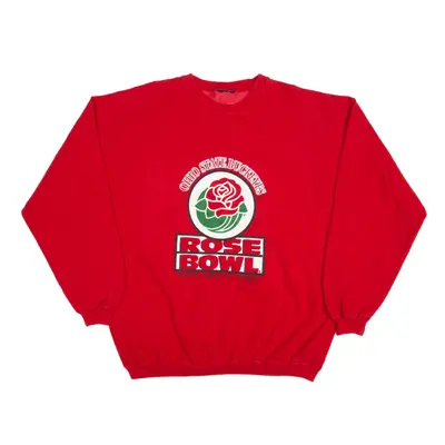 Ohio State Buckeyes Rose Bowl 1997 Sweatshirt Red 90s Mens XL