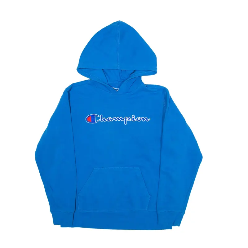 CHAMPION Hoodie Blue Pullover Boys L